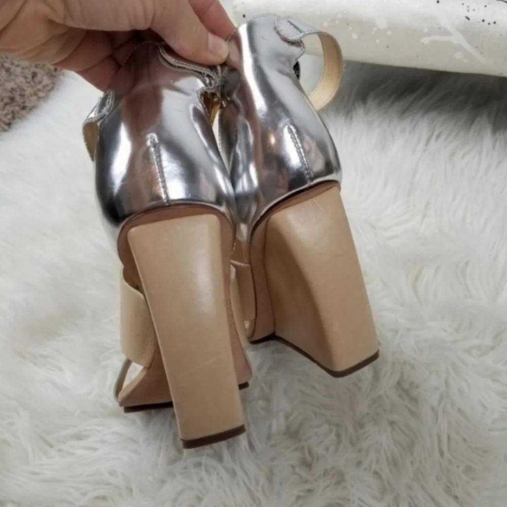 Rebecca Minkoff -sz. 9.5, stella sandle wedges - Picture 5 of 8